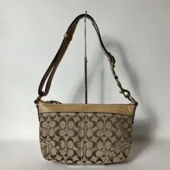 2510-479｜コーチ シグネチャー ショルダーバッグ ブラウン