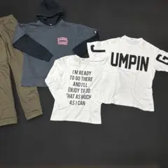 キッズ150cm トップス3点長ズボン1点のセット売り