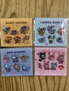 ナルミヤキャラクターズ　オリジナルぷっくりシール　4枚セット　セブンイレブン