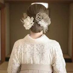 卒業式髪飾り【金箔付き】　和装　振袖　成人式　袴　結婚式　卒業式