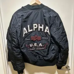 希少XL】 90s ALPHA バックアーチロゴ CWU-45/P ブラック - メルカリ
