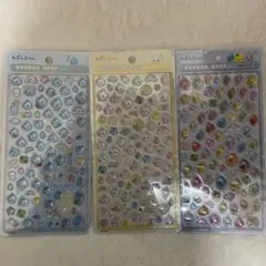 ボンボンドロップシール ミニ しずくちゃん 正規品 3枚セット