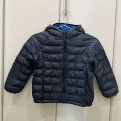 UNIQLO ネイビー フード付きダウンジャケット子供110サイズ