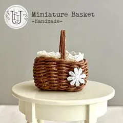 試作品　ミニチュアバスケット　バッグ　ミディブライス＊プチブライス＊リカちゃん