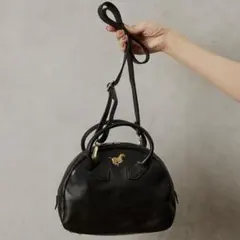 ear PAPILLONNER ブルックリンチャーム　ミニボストン　黒