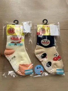 アンパンマン ベビー靴下 9-14cm 2足セット