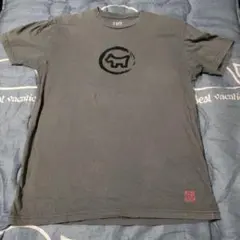 犬のシルエットロゴ Tシャツ グレー⑩