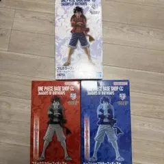 ワンピースベースショップ 一番くじ ルフィ　フィギュア　3体セット