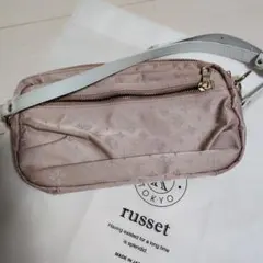 russetピンクショルダーバッグ