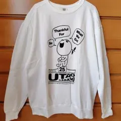 ☆ ゆず 謳おう UTAO ゆず太郎 スウェット トレーナー ホワイト Lサイズ