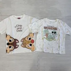 ディズニー Tシャツ セット　チップとデール　ミッキー　120cm 130cm