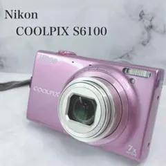 Nikon COOLPIX S6100 コンデジ グロスピンクカラー 動作品のサムネイル