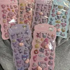 マイメロ　クロミ　オシリ　プニプニシール６枚セット