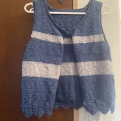 手作り ハンドメイド ベスト 編み物