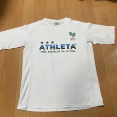 ATHLETA ホワイト シャツ メッシュ　サイズＯ