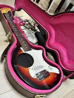 【美品希少フルセット】FERNANDES ZO-3 アンプ内蔵　純正HC/SC付