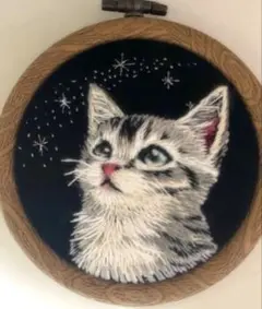 タ*ー様 ハンドメイド　ミニ刺繍フレーム　子猫とひよこのにらめっこ 2026年最新】ミニ刺繍フレームの人気アイテム - メルカリ