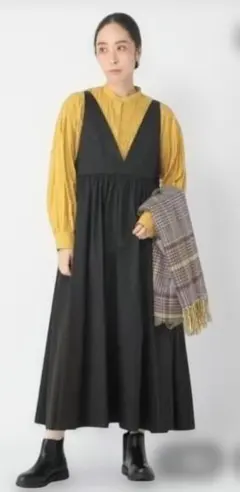 スタジオクリップ　ギャザーキャミソールワンピース