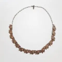 ネックレス　【N41】リーフ　植物　ボタニカル　レトロ　ビンテージ　首飾り