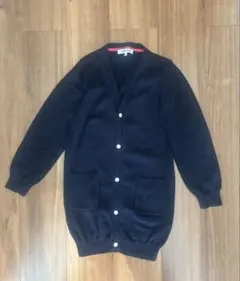 GLOBAL WORK ロングカーディガン XL ネイビー