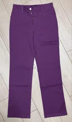 パープル スラックス サイズ測定あり