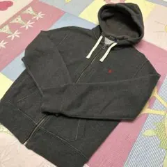 【2日間限定値下げ】ポロラルフローレン グレー フルジップ パーカー　サイズS