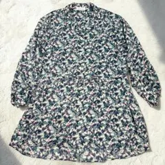 スナイデルホーム 総柄 長袖チュニック シャツ ルームウェア