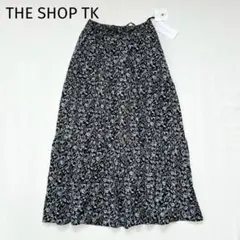 【ザショップティーケー】ロングフレアスカート　L　新品タグ　小花柄　清楚　マキシのサムネイル