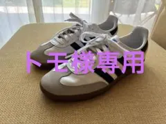 24.5cm adidas SAMBA ホワイト ブラック スニーカー - メルカリ