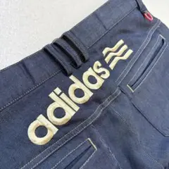 アディダス ゴルフ デニム調 ロングパンツ ネイビー 79