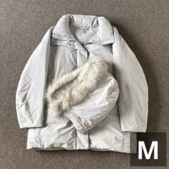 UNIQLO ハイブリッドダウンコート Mサイズ ライトグレー