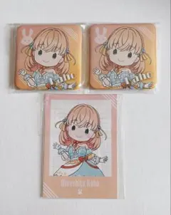 セガラッキーくじオンライン 蓮ノ空 日野下花帆 スクエア缶バッジ ミニブロマイド