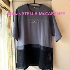 adidas STELLA McCARTNEYくすみパープル Tシャツ M