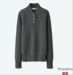 ユニクロ&JWアンダーソンミリタリーセーターSグレー