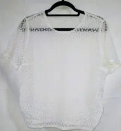 leilian レース半袖トップス/13号