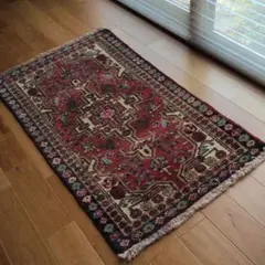 トライバルラグ「MADRAS」ギャッベ 手織りウールラグ【130×190cm