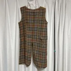 【Burberry】　チェック柄 ノースリーブワンピース　送料無料