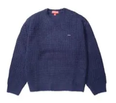 Supreme Small Box Waffle Sweater Navy - メルカリ