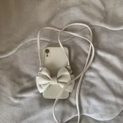 早い者勝ち♡お値下げ中です♪ホワイトリボン付きショルダーストラップ