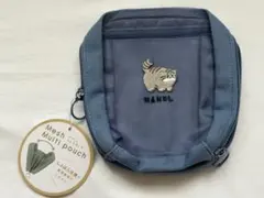 Bleu Bleuet マヌルネコ ポーチ 未使用品 ブルー系 タグ付きのサムネイル