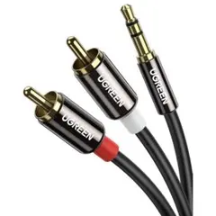 【新品】UGREEN RCA 3.5mm 変換 オーディオケーブル 2M