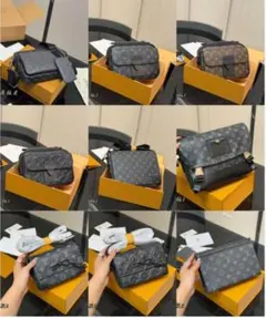 Louis Vuitton ブラック メッセンジャーバッグ