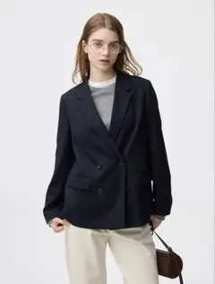 GU フォーマルスーツ　ジャケット&パンツ　セットアップ　Mサイズ　ネイビー