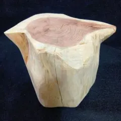 木の香りの癒し 白木加工　インテリア丸太 輪切り 花台