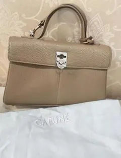 CAFUNE ブラウンレザー ショルダーバッグ