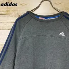 S*O様 ✨adidas✨スウェット✨グレー スリーストライプス メンズS相当