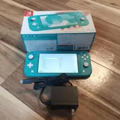 Nintendo Switch Lite ターコイズ 本体 充電器付き 箱付き