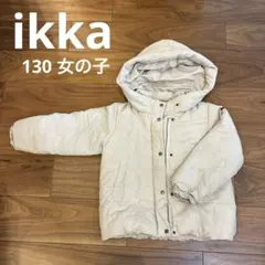 ikka フード付き ダウンコート 中綿入り　アイボリー