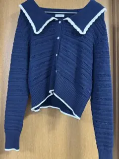 ネイビー カーディガン ローリーズファーム　セーラー　LOWRYS FARM