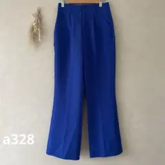 TIP TOP ティップトップ　ブルー　スラックス　ゴム　S センタープレス